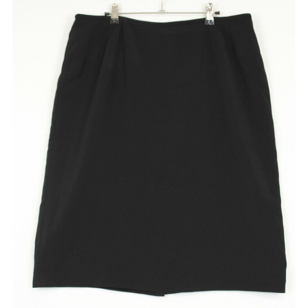 Collection For Le‎ Suit Knee Length Skirt Women 18 Zip Back Lined Black Career